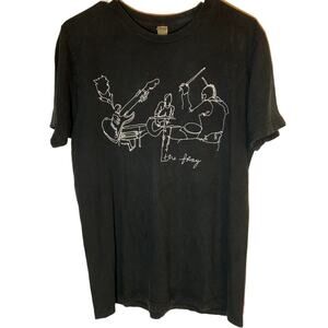 Tultex The Fray T- Shirt Fine Jersey 100% Cotton The Fray Crew Neck Black Large